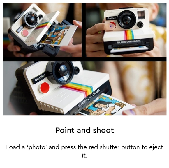 💥BUY 2 GET 1 FREE  LEGO  Polaroid OneStep SX-70 Camera, Retail Price$79. - Picture 10 of 16